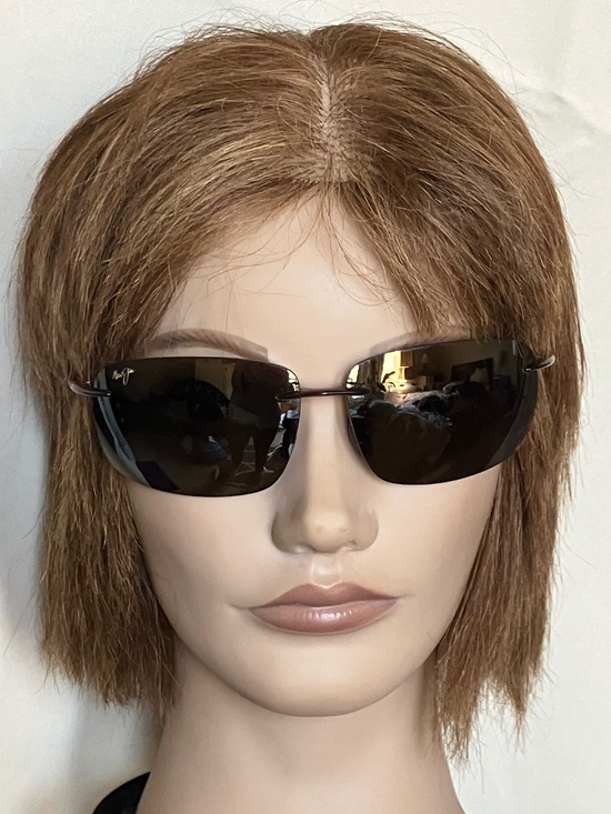 Maui Jim Breakwall Polarized Rimless Sunglasses. Rootbeer/HCL Bronze. Exc. Cond.